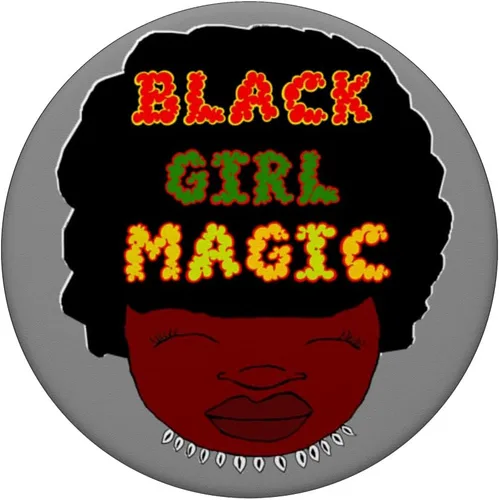 Vista 3 de Black Girl Magic PopSockets PopGrip estándar