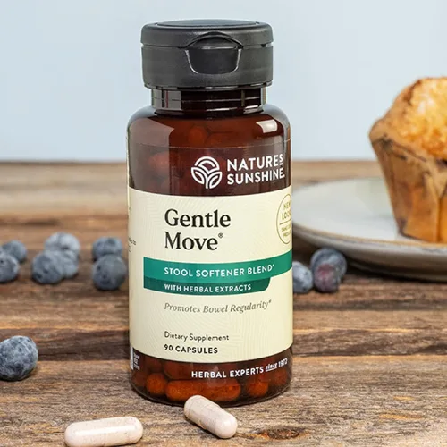 Vista 3 de Nature's Sunshine Gentle Move: Experimenta apoyo digestivo diario y alivio natural del estreñimiento con fibra natural para heces suaves