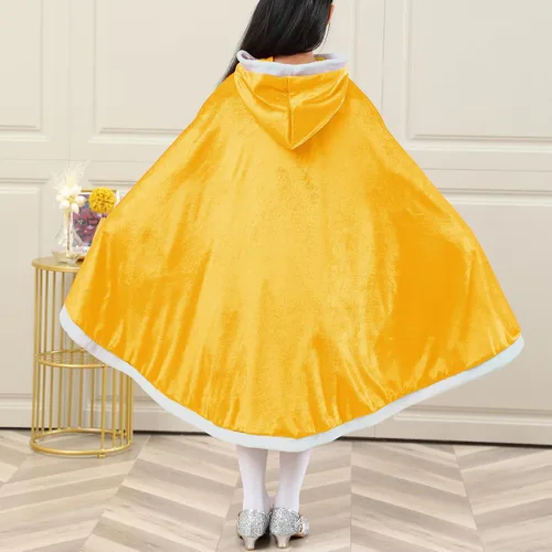 Vista 3 de Zando Capa con capucha de princesa para niñas, disfraces de Navidad, Halloween, cosplay