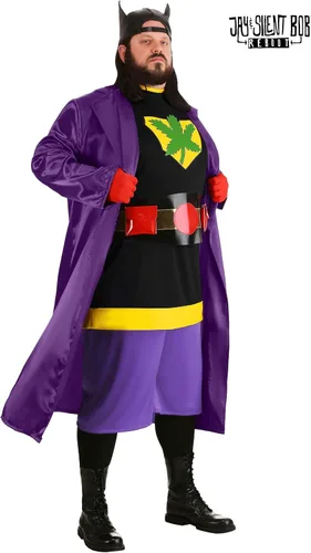 Vista 2 de Disfraz de Bluntman para hombre, disfraz de Jay y Bob silencioso para adultos