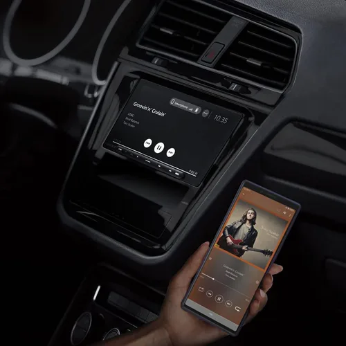 Vista 8 de Sony XAV-AX6000 Receptor multimedia de 7 pulgadas con Apple CarPlay/Android Auto inalámbrico, entrada de video HDMI y listo para Maestro