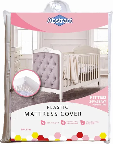 Vista 8 de Abstract Funda de colchón impermeable – Sábana bajera protectora de plástico de vinilo resistente para cuna, PVC de 3.53 oz/m², calidad duradera
