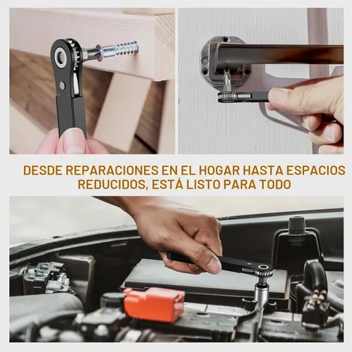 Vista 6 de Destornillador de Ángulo Recto Regalos para Hombres - Destornillador de Trinquete Desplazado de 90 Grados de Bolsillo Mini Perfil Bajo Juego