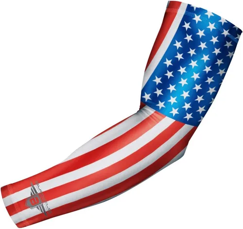 Vista 10 de Bucwild Sports Flag Compression Arm Sleeve - Perfect for Baseball Basketball Football - Youth & Adult Sizes
