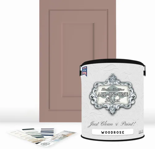 Vista 153 de Pintura TODO EN UNO, Abbey (gris cálido), Muestra de 8oz - Pintura duradera para gabinetes y muebles. Imprimación y capa superior incorporadas,