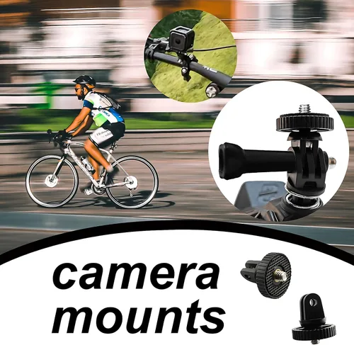 Vista 5 de Soporte de trípode de cámara para accesorio adaptador GoPro, 4 adaptadores de conversión de tornillo 1/4-20 para GoPro Hero12, Insta360 ONE Ace Pro