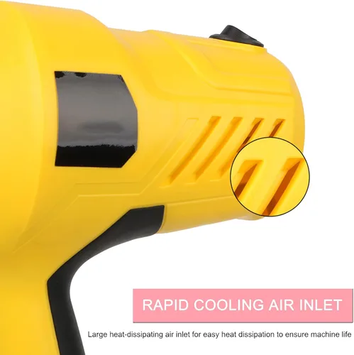 Vista 6 de Pistola pulverizadora de chocolate, máquina manual de chorro de arena de 500 W para postre – DIY hornear pastel aerógrafo pistola colorante
