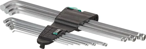 Vista 3 de Wera 05073594001 950 Pkls/9 Sm N Sb Juego de llaves hexagonales de brazo largo