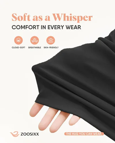 Vista 6 de ZOOSIXX Pantalones de yoga para mujer, pantalones de pierna ancha, holgados, casuales, holgados, holgados, holgados, de cintura alta, pijamas
