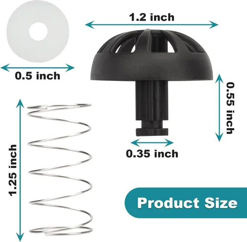 Vista 2 de Paquete de 2 kits de tapones de repuesto para máquina de café Mr. Coffee 185774-000-000 185774 000 000 112435-000-000 Hamilton 990117900 990237500