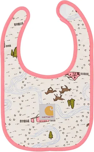 Vista 7 de Carhartt Baby-girls - Conjunto de 3 piezas de body de manga larga, overoles y babero de comida