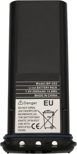 Vista 6 de BP-252 - Batería de iones de litio de repuesto de 2000 mAh compatible con radios marinas ICOM IC-M33 IC-M34 IC-M36