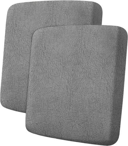 Vista 91 de ANARACHON Fundas de cojín de sofá con aspecto de cuero, juego de fundas de asiento de sofá, protector de muebles para sillón seccional, sofá biplaza