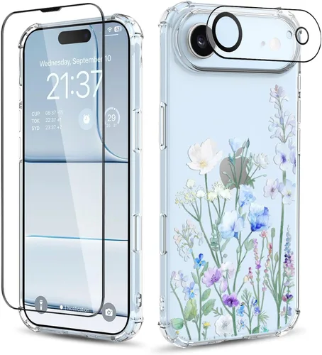 Vista 21 de Funda para iPhone 13 y iPhone 14 (6.1 pulgadas), funda protectora delgada de poliuretano termoplástico suave a prueba de golpes, bonito