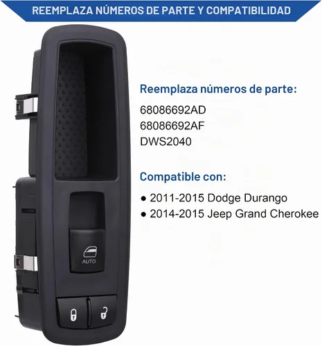 Vista 2 de Obaee - Interruptor de ventana eléctrica para Jeep Grand Cherokee 2014-2015