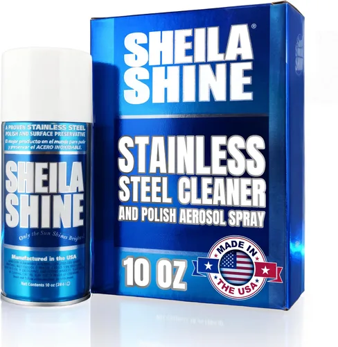 Vista 12 de Sheila Shine Limpiador y pulidor de acero inoxidable de 3 onzas – Limpia, pule y protege los aparatos de cocina, refrigeradores, fregaderos, hornos
