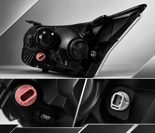 Vista 3 de ALLIGATOR AUTO LIGHTS Conjunto de faros delanteros compatible con Ford Transit 2014-2024 150 250 350, faros halógenos conformes a DOT/SAE