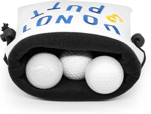 Vista 4 de Bolsa de golf para objetos de valor, bolsa de cuero para camiseta de golf con cierre de cordón, bolsa portátil para pelotas de golf, accesorios