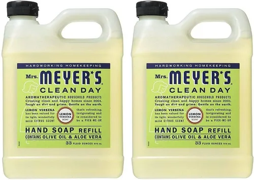 Vista 11 de Mrs. Meyer's Clean Day Repuesto de jabón líquido para manos, 33 onzas líquidas (paquete de 2)