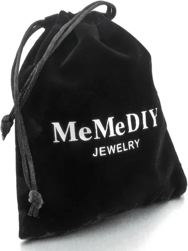 Vista 8 de MeMeDIY Juego de pulseras personalizadas para parejas, grabado personalizado con nombre/fecha para hombres, mujeres, novio, novia, acero inoxidable