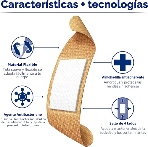 Vista 4 de Care Science Paquete de vendajes adhesivos variados, tamaños surtidos, 300 unidades Surtido de vendajes empaquetados individualmente. Incluye