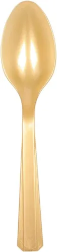 Vista 6 de Vibrantes cucharas de plástico color rojo manzana (paquete de 20) – ecológicas, duraderas y llamativas, perfectas para fiestas y eventos