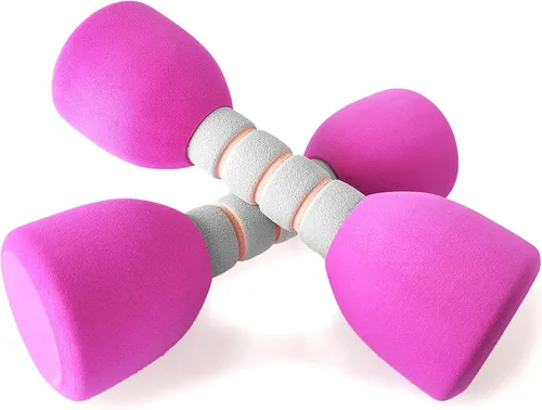 Vista 8 de Juego de pesas para niños, un par de 2 mancuernas para ejercicio de niños pequeños, mancuernas de espuma de 1.5 libras, equipo de entrenamiento