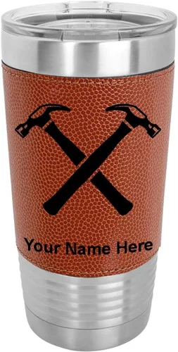 Vista 10 de LaserGram Personalized 20oz Tumbler, Hammers (Baseball Style)
