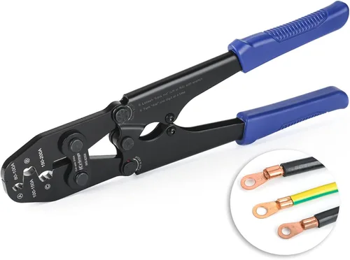 Vista 10 de Herramienta de engarzado de terminales de cable de batería iCrimp para lengüeta de barril abierto, terminales de batería OEM libres de plomo