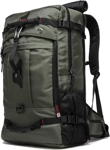 Vista 3 de KAKA - Mochila de viaje, mochila de mano convertible duradera, bolsa de lona apta para laptop de 15.6 pulgadas para hombres y mujeres (Mediana 35L)