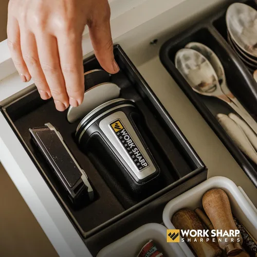 Vista 8 de Work Sharp Afilador de cuchillos rodantes, 4 ángulos de afilado, para todos los juegos de cuchillos de cocina