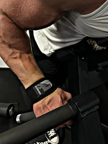 Vista 9 de Correas de muñeca de levantamiento – Neopreno acolchado para levantamiento de pesas, culturismo, levantamiento de potencia, entrenamiento de fuerza