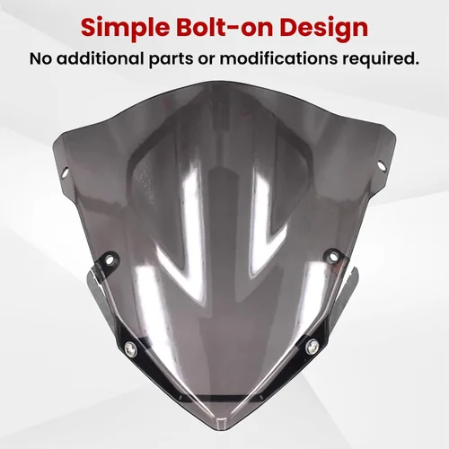 Vista 6 de GUAIMI Parabrisas de Motocicleta Deflector de Viento Pantalla Deportiva Deflector de Viento para Z125 2015-2019