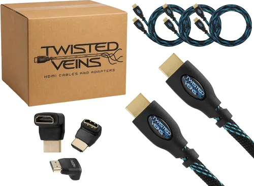 Vista 11 de Paquete de 2 cables HDMI 4K de 15 pies, paquete múltiple