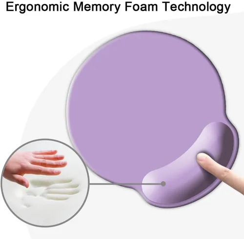 Vista 4 de DOOKE Alfombrilla ergonómica para mouse con soporte de muñeca, bonita almohadilla de muñeca con base de goma antideslizante para computadora