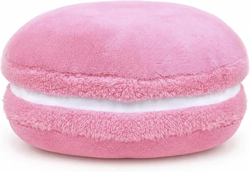 Vista 15 de Almohada decorativa redonda de plush con forma de macarrón ChezMax, de 14.5 pulgadas