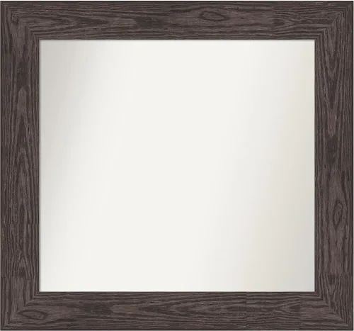 Vista 25 de Amanti Art Espejo personalizado, espejo de baño negro puente, espejo de pared o espejo de tocador de baño sobre el fregadero (26 x 26 pulgadas)