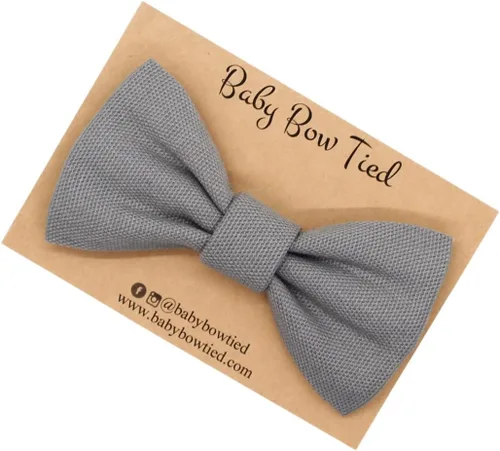 Vista 10 de Handmade Pre-Tied Clip on Bow Tie for Baby to Young Boy