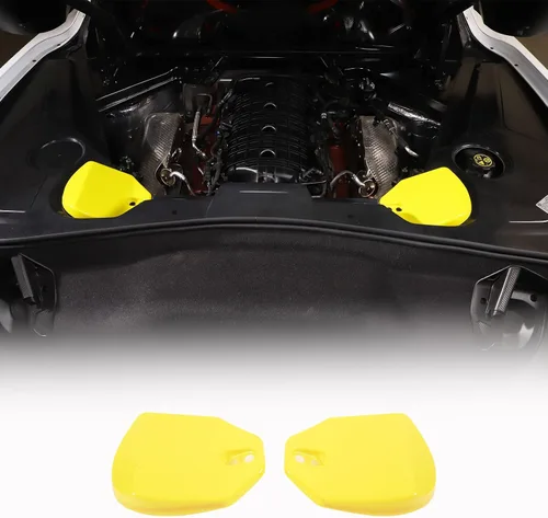Vista 8 de Cubierta de Torre de Puntal Trasero Compatible con Chevrolet Corvette C8 Stingray 2020-2024, Panel de Protección de Torre Amortiguadora Trasera