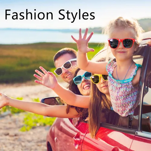 Vista 5 de FEPITO Paquete de 20 lentes de sol para niños, 10 colores, regalos de fiesta, bolsas de regalos para Halloween, playa, fiesta de cumpleaños
