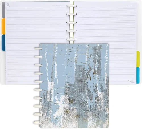 Vista 19 de Talia - Cuadernos de notas con tapas, planificador, personalizables, (Rosa de los 90, Junior (5.5 pulgadas x 8.5 pulgadas))