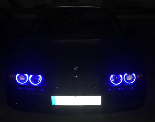 Vista 6 de Xinctai Bombillas LED de Ojos de Ángel con Anillo de Halo, Compatibles con Faros de Marca para BMW E90 E91 Pre-Facelift, Pre-LCI 2006 2007 2008