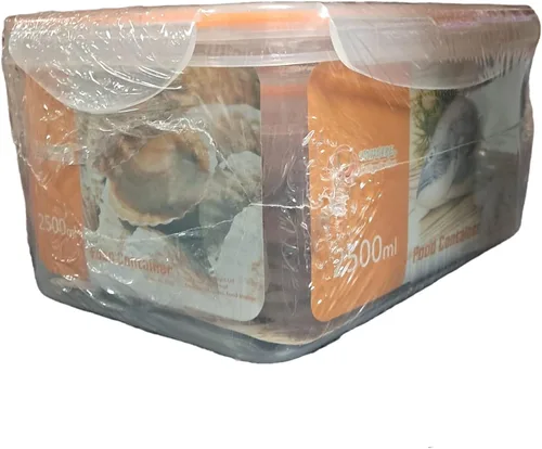Vista 2 de Uniware 3pc microondas seguro grande rectángulo hermético recipiente de alimentos con silicona 400,1200, 84.5 fl oz [7503]
