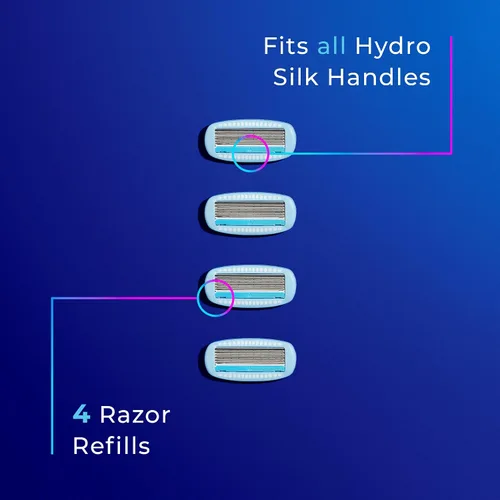 Vista 8 de Schick Hydro Silk - Recambios de cuchillas hidratantes para mujer con colgador de ducha, 4