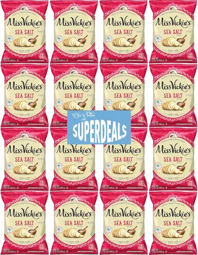 Vista 14 de Papas Fritas Cocidas en Caldero de Miss Vickie's Paquete de Valor Empaquetado por SUPERDEALS Bolsa de 1.375 Oz Paquete de Variedad Supremo de 5