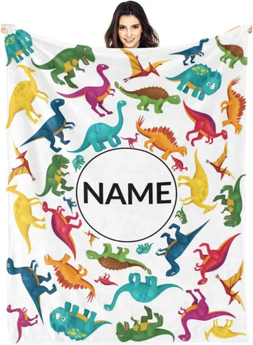 Vista 21 de Ships Next Day Custom Blanket with Name Personalized Throw Blanket for Baby Kid Customized Gifts for Dad, Mom, Grandpa, Grandma, Son, Daughter Algae