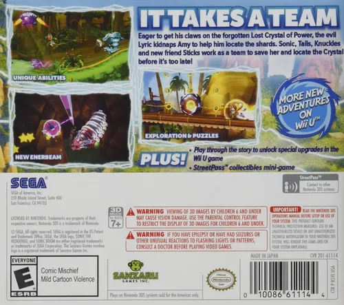 Vista 2 de Sonic Boom: Shattered Crystal - Nintendo 3DS
