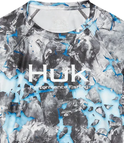 Vista 6 de HUK Camisa de rendimiento de manga larga de camuflaje para niños