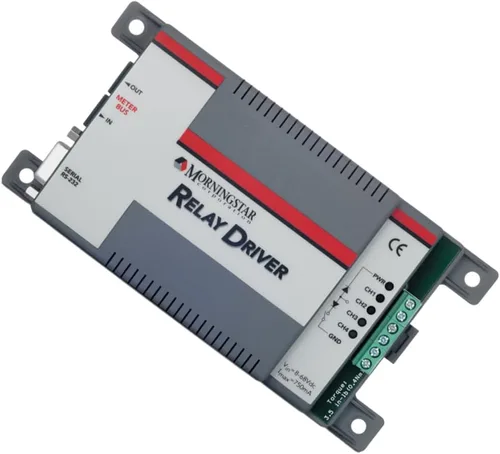 Vista 5 de Morningstar Relay Driver (RD-1) - Módulo lógico programable - Proporciona funciones de control del sistema de alto nivel, incluyendo alarmas de alto