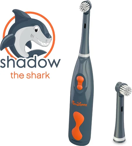 Vista 2 de Brusheez Paquete de 2 cabezales de cepillo de dientes electrónico (Shadow the Shark)